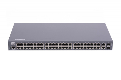 Коммутатор PoE GIGALINK GL-SW-F204-50, 48 портов, 1U 19