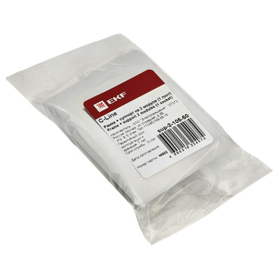 Рамка+суппорт 2 модуля (1 пост) для парапетного кабельного канала EKF C-Line