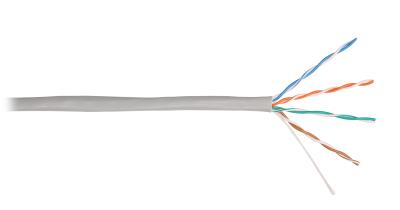 Кабель U/UTP 4 пары,Кат.5e, медь, 24AWG, внутренний, зеленый, 305м NIKOLAN NKL NKL 4100A-GN