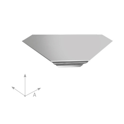 Крышка угла плоского НВКУП 90' (0,55), 100 мм