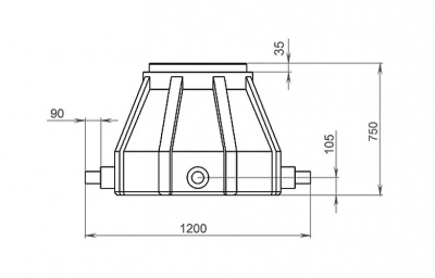Колодец кабельный ККТ-1-ССД пластиковый