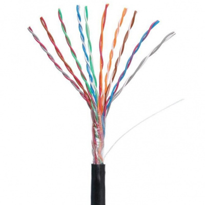 Кабель NETLAN U/UTP 10 пар, Кат.5, медь, внешний, черный 305м EC-UU010-5-PE-BK-3