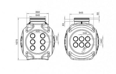 Колодец пластиковый кабельный ККТ-2-ССД