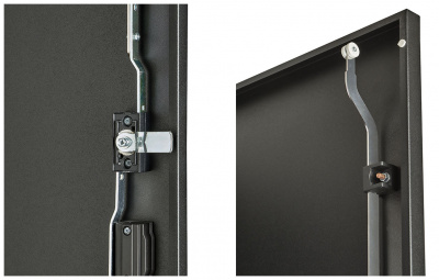 Шкаф телекоммуникационный напольный 19", 24U(600x800), ШТ-НП-М-24U-600-800-М-Ч, передняя дверь металл, черный ССД