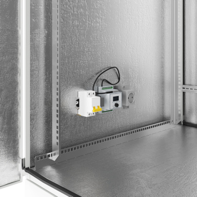 Шкаф климатический напольный ip54 19" 42U 750x1000x2100 (ШxГxВ) серый (RAL 7035) (обогрев и кондиционер), SRT03-75100.42-GY-3000K1