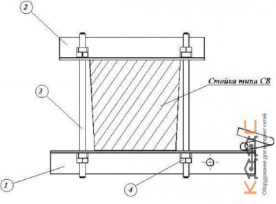 Узел крепления УКП-К, крашенный