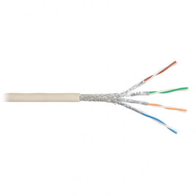 Кабель S/FTP 4 пары, Кат.5e, медь, 23AWG, внутренний, черный, 305м NIKOLAN NKL 9250A-IY