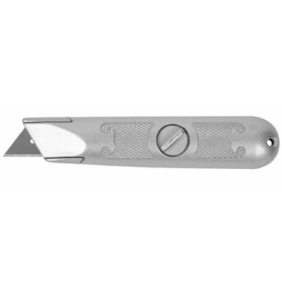 Нож универсальный с выдвижным сменным трапециевидным лезвием